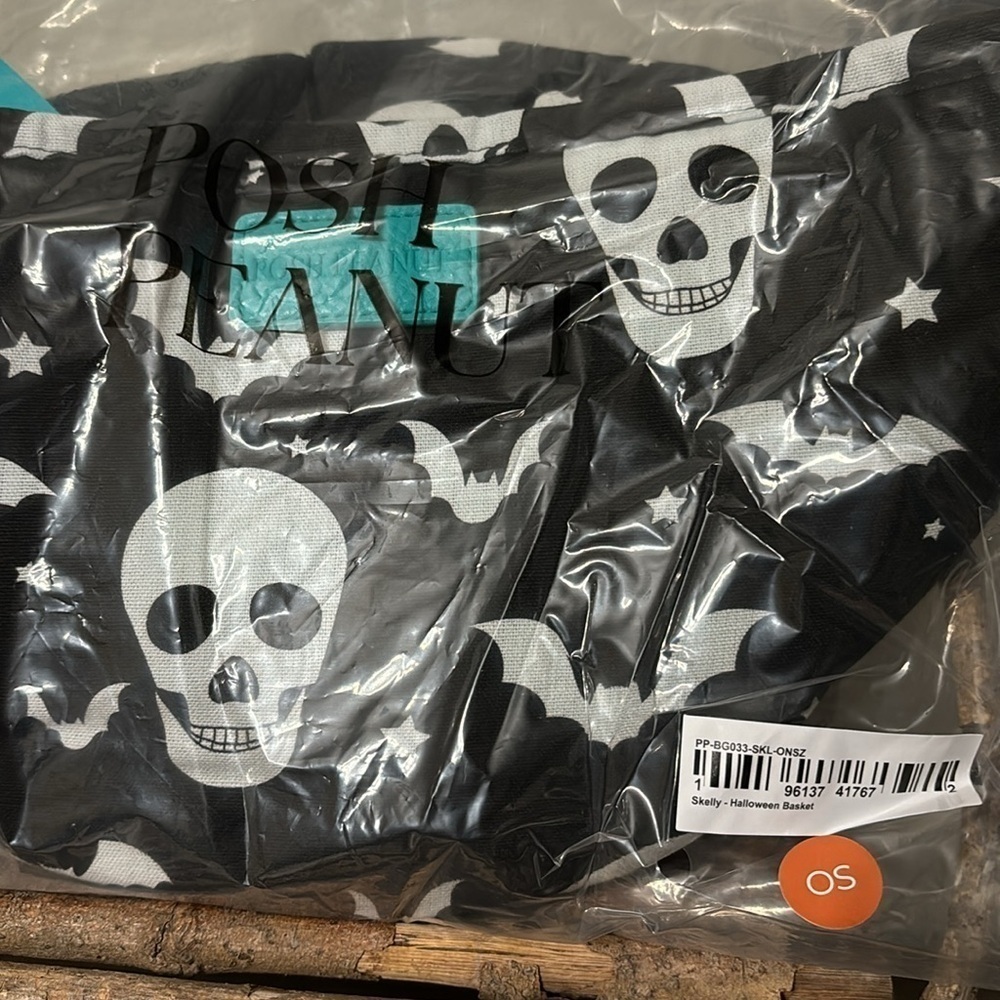 NEW IN PACKAGING POSH PEANUT Skelly Easter or Halloween Basket Fabric - Picture 8 of 8